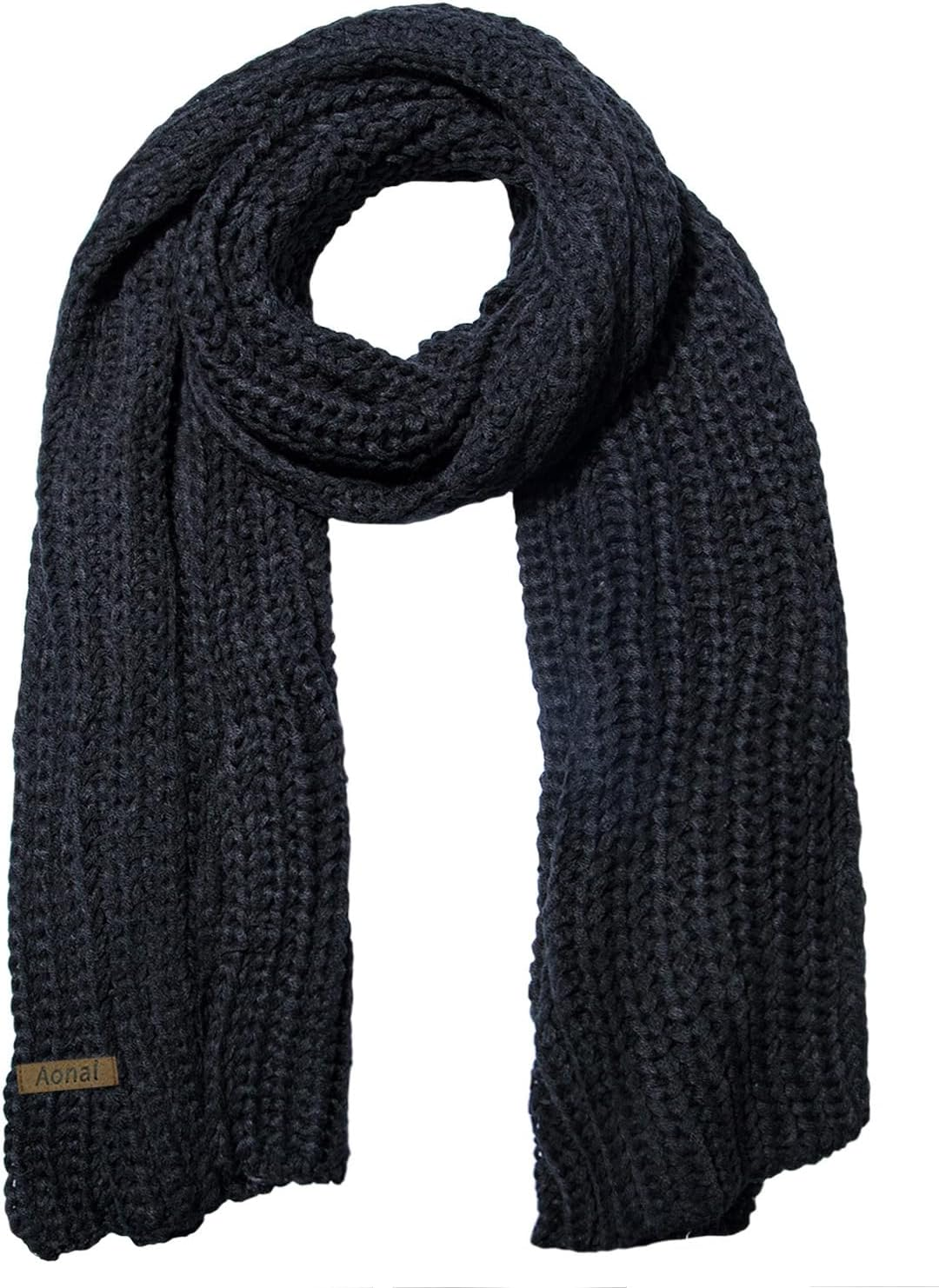 Womens Winter Scarf Cold Weather Thick Warm Cable Knit Wraps Chunky Large Soft Long Scarves