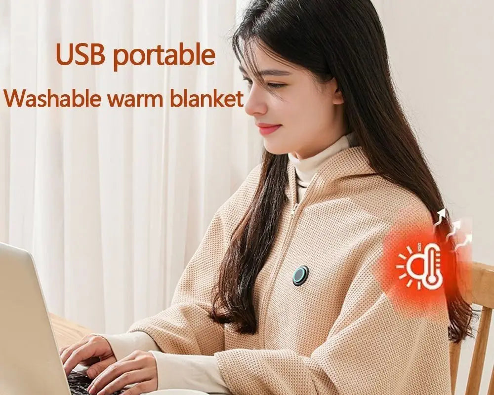 Cozy Cuddle Heated Blanket-Triple Warmth Levels-Washable & Portable