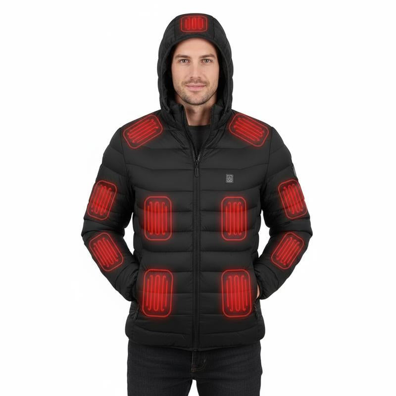 Men'S Heated Vest Waterproof Winter Outdoor Vest with 9 Heating Areas Full Zip for Fishing & Camping Regular Fit Warm & Stylish Menswear Coats Jackets Tops Zipper Heated Jacket Women Tights